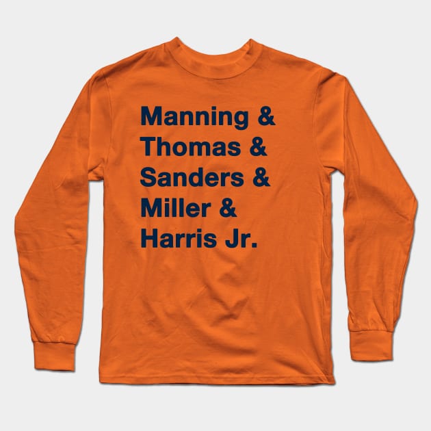 2015 Denver Broncos Blue Long Sleeve T-Shirt by IdenticalExposure